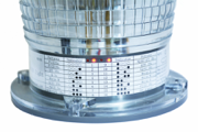 The four flashing pattern indicator lights on the side of the DWS503